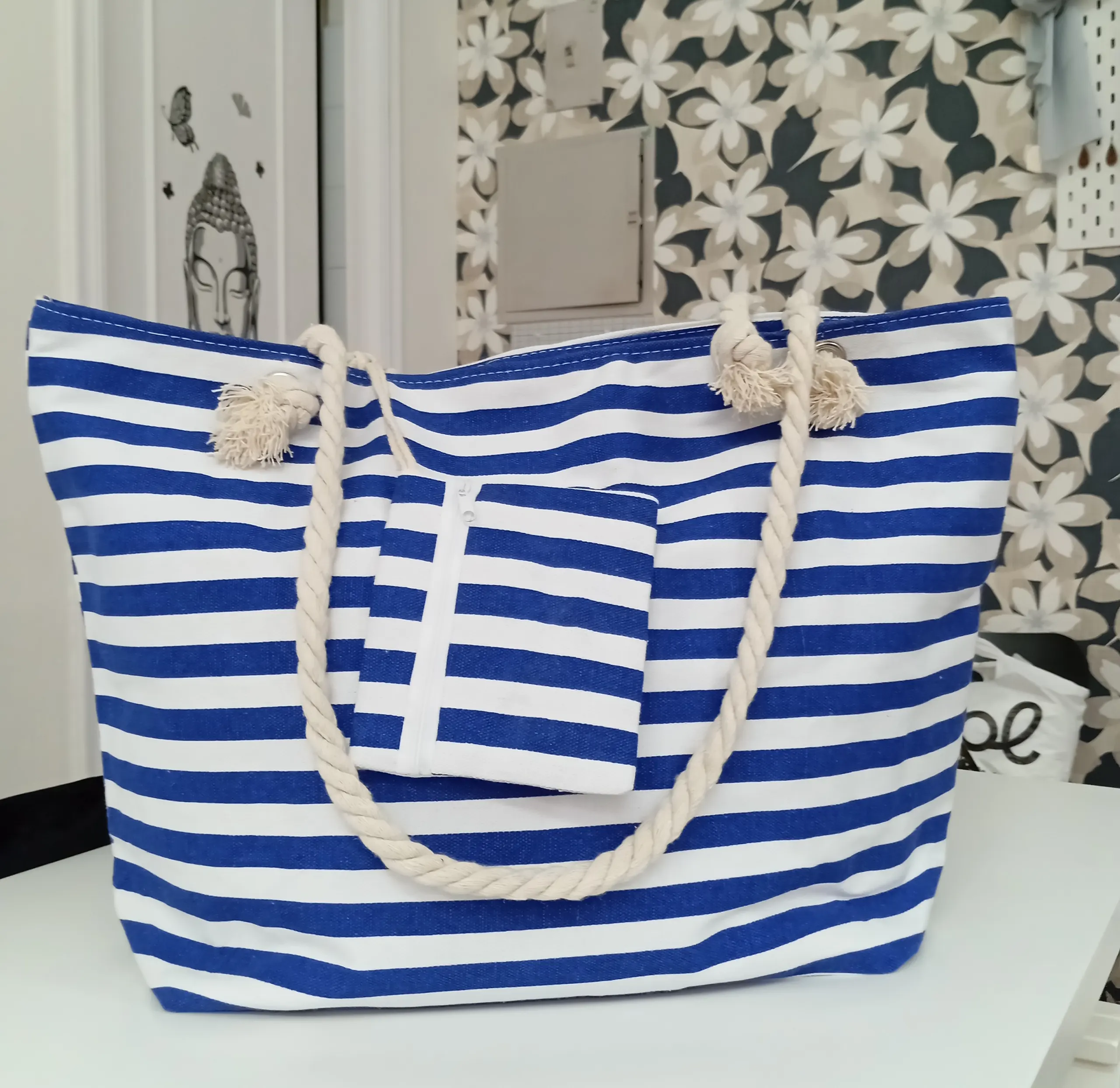 Imagen galería bolso de rayas